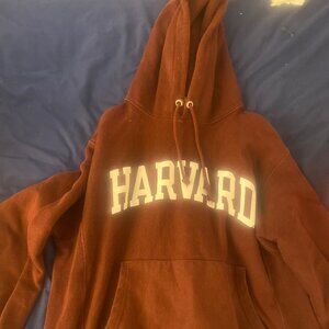 Harvard Crimson Champion Reverse Weave Hoodie (Medium)